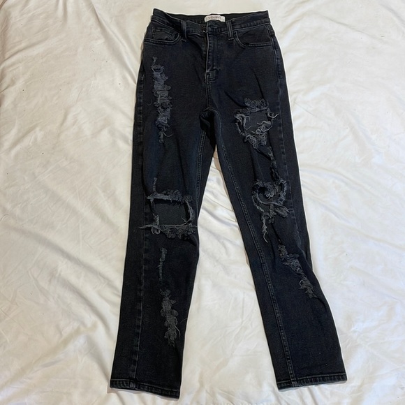 Vibrant M. I. U. Black ripped jeans - Picture 1 of 8